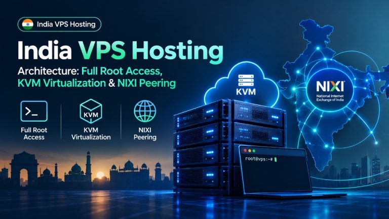 India VPS Hosting Architecture - Full Root Access, KVM Virtualization & NIXI Peering