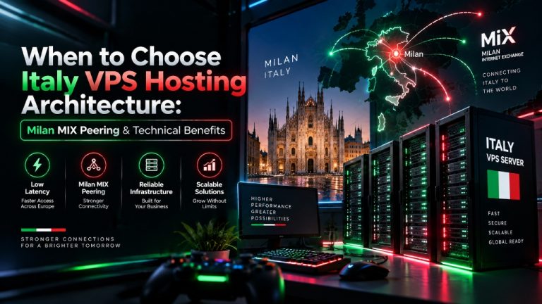 When to Choose Italy VPS Hosting Architecture - Milan MIX Peering and Technical Benefits