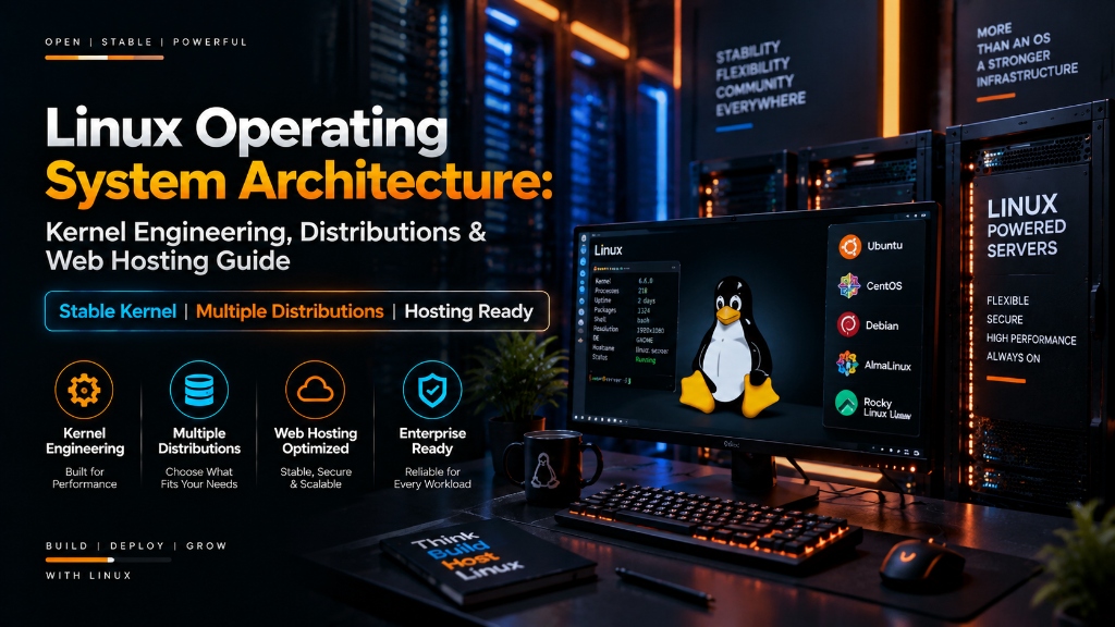 Linux Operating System Architecture - Kernel Engineering, Distributions and Web Hosting Guide