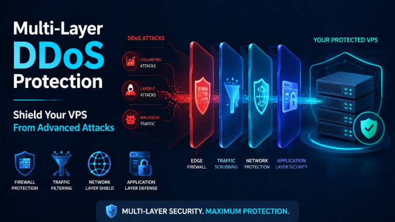 Multi-Layer VPS DDoS Protection Architecture and Mitigation