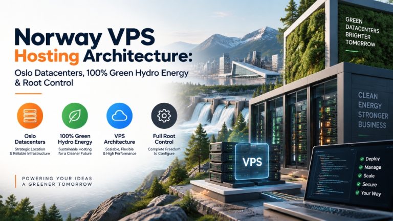 Norway VPS Hosting Architecture - Oslo Datacenters, 100% Green Hydro Energy, and Full Root Control