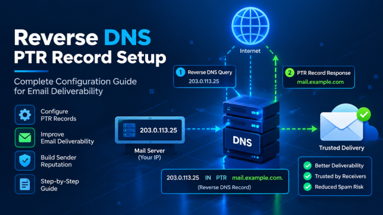 Reverse DNS PTR Record Setup - Complete Configuration Guide for Email Deliverability