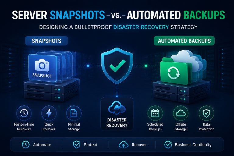 Server Snapshots vs Automated Backups Disaster Recovery Strategy
