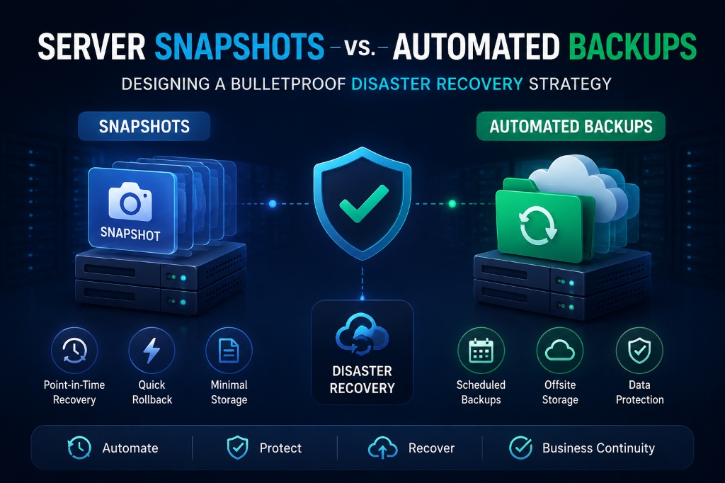 Server Snapshots vs Automated Backups Disaster Recovery Strategy