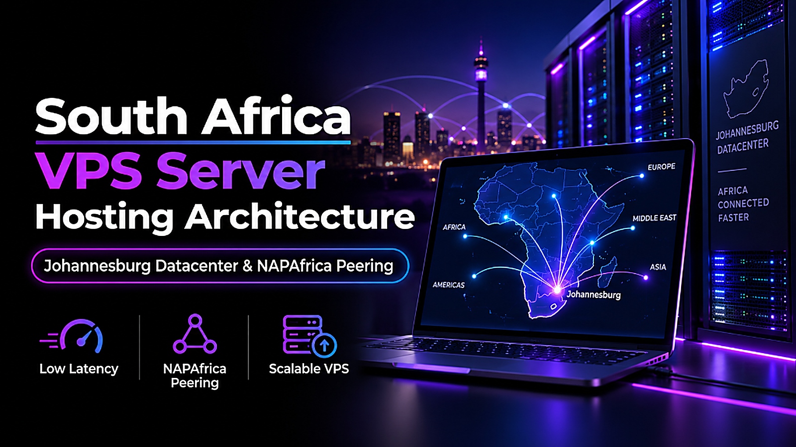 South Africa VPS Server Hosting Architecture - Johannesburg Datacenter & NAPAfrica Peering