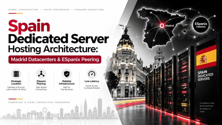 Spain Dedicated Server Hosting Architecture - Madrid Datacenters and ESpanix Peering