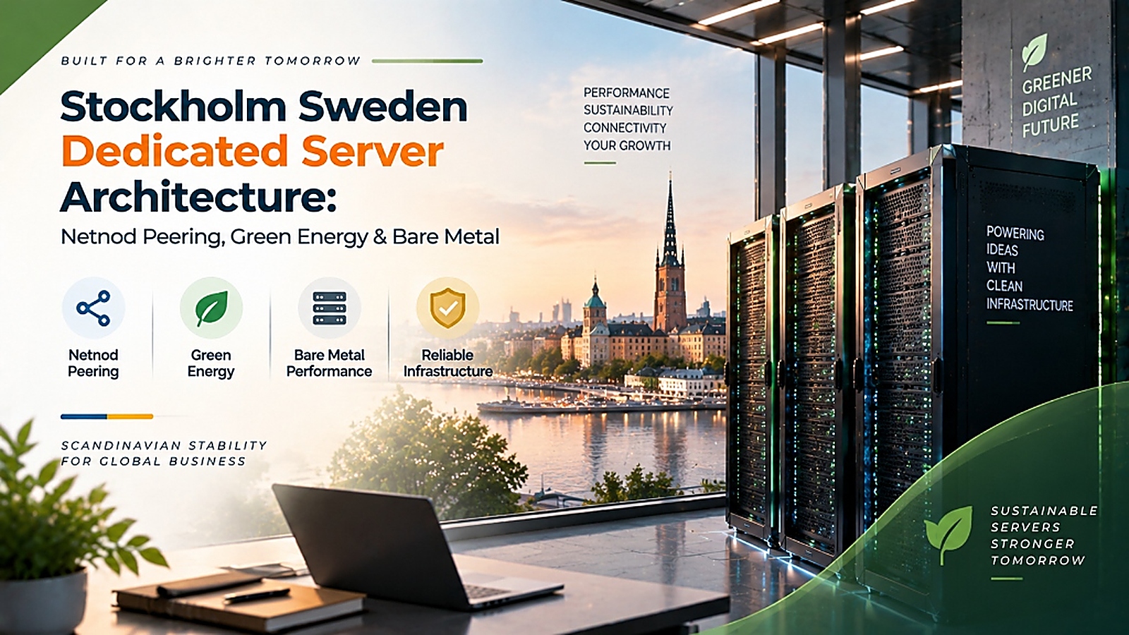Stockholm Sweden Dedicated Server Architecture - Netnod Peering, Green Energy & Bare Metal