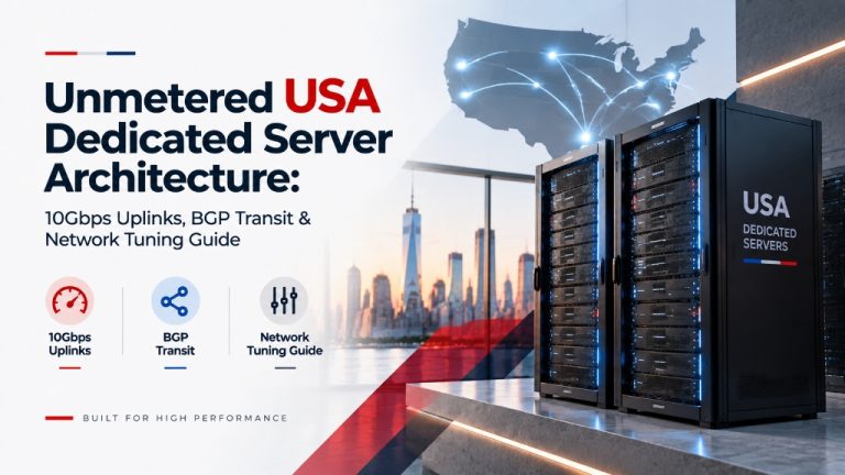 Unmetered USA Dedicated Server Architecture: 10Gbps Uplinks, BGP Transit and Network Tuning Guide