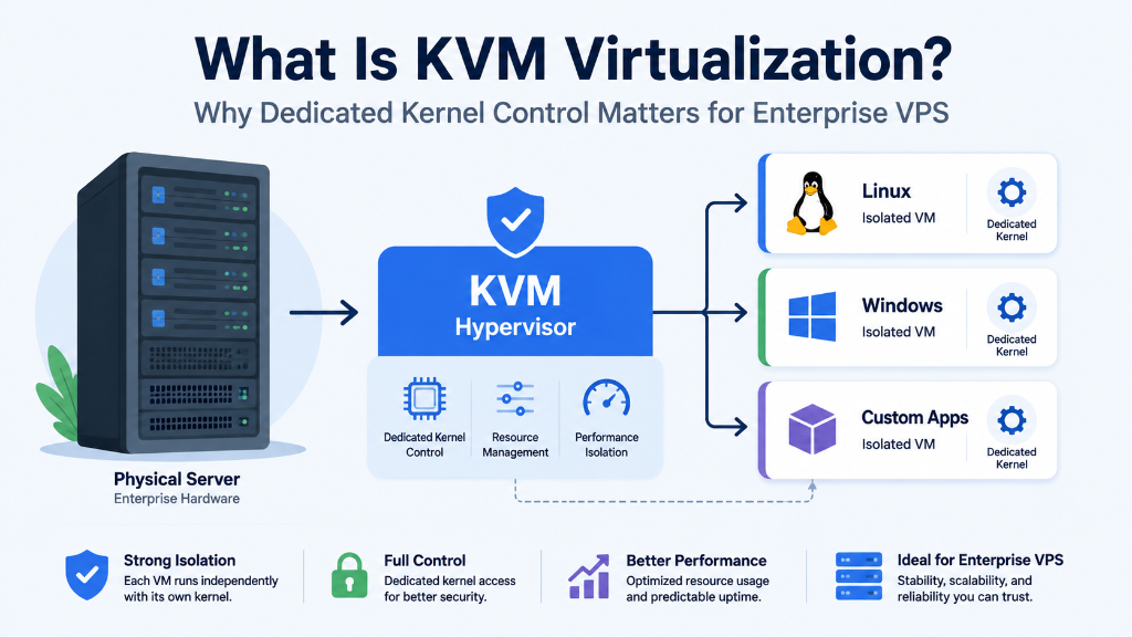 What Is KVM Virtualization Dedicated Kernel Control for Enterprise VPS