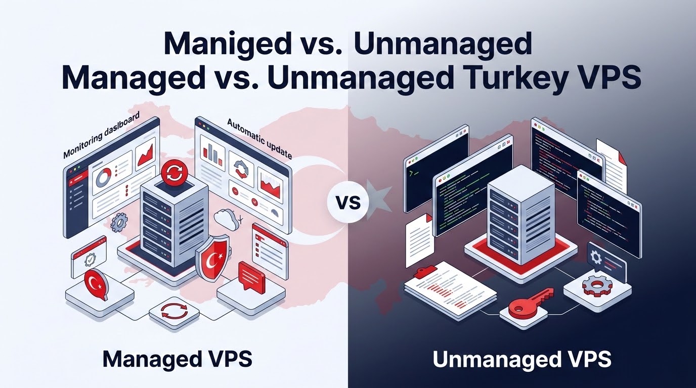 Cost-benefit infographic contrasting self-managed sysadmin overhead against fully managed 24/7 enterprise server support