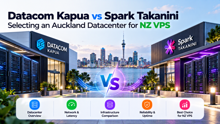 Datacom Kapua and Spark Takanini Auckland Tier III and Tier IV enterprise datacenter facilities for New Zealand VPS hosting