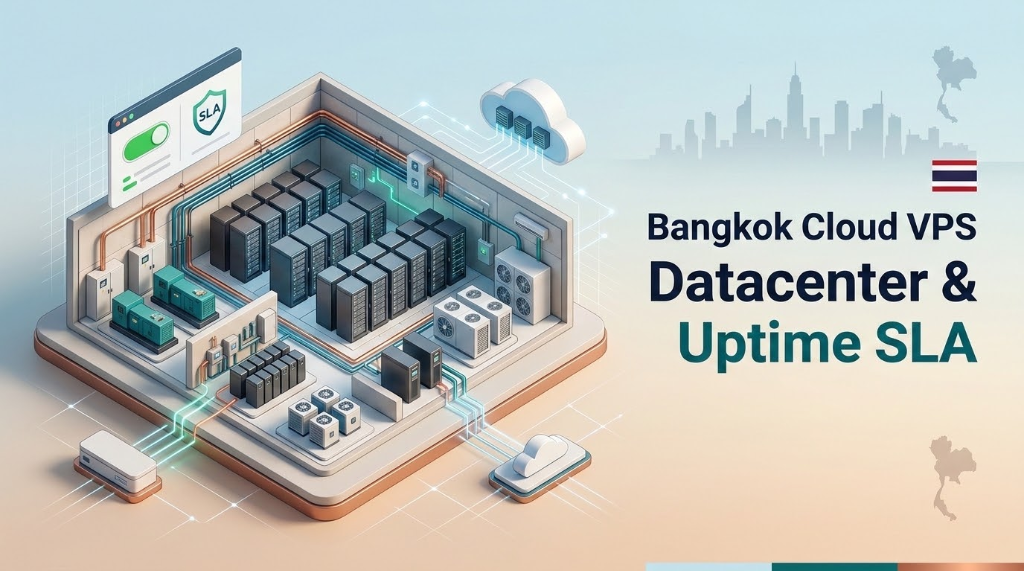 Bangkok Cloud VPS Datacenter & Uptime SLA - Redundant Power, Cooling, and BKNIX Network Infrastructure in Thailand