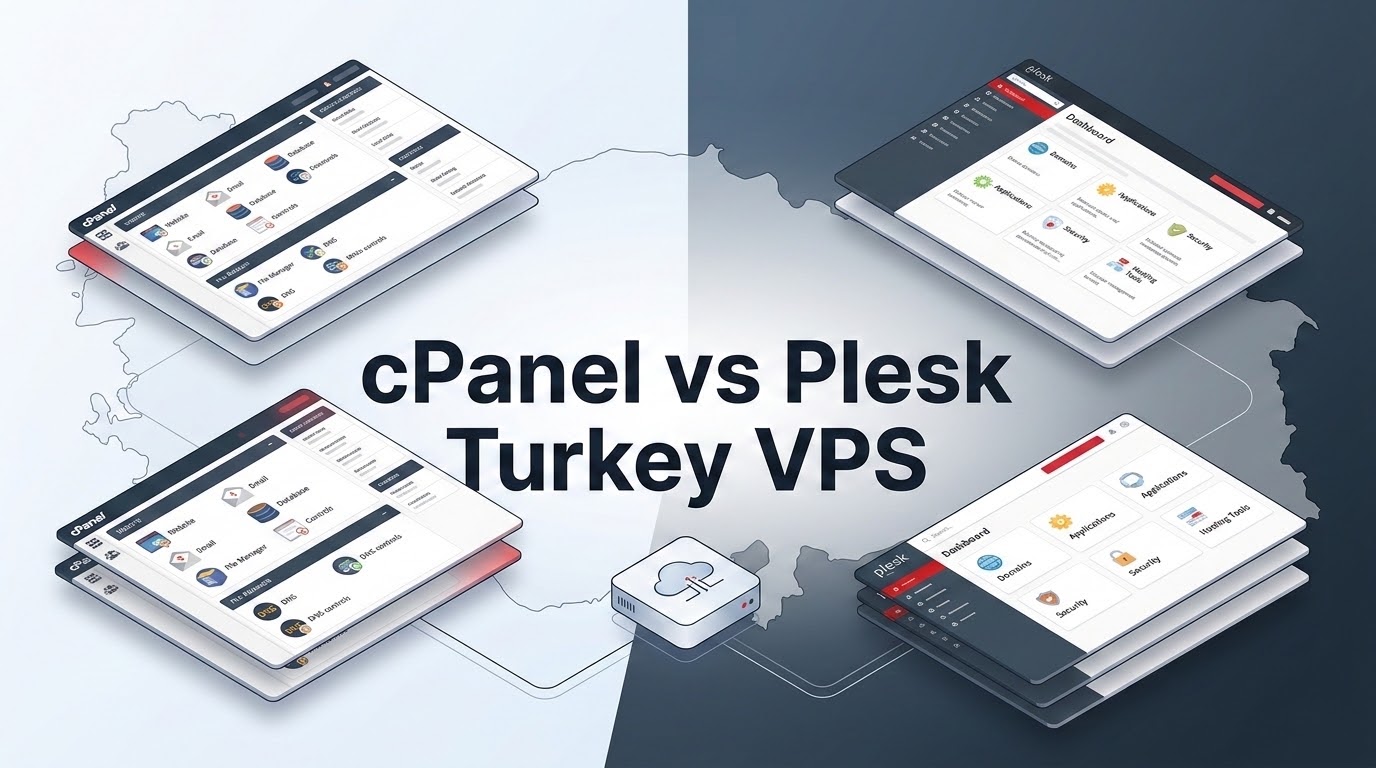 Server control panel comparison table evaluating memory footprints, licensing fees, and management features for hosting agencies