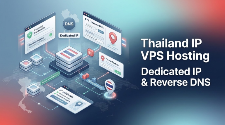 Thailand IP VPS Hosting - Dedicated IP Address and Reverse DNS PTR Setup in Bangkok Datacenter