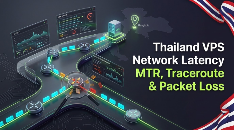 Thailand VPS Network Latency - MTR, Traceroute Routing Analysis, and Packet Loss Troubleshooting in Bangkok